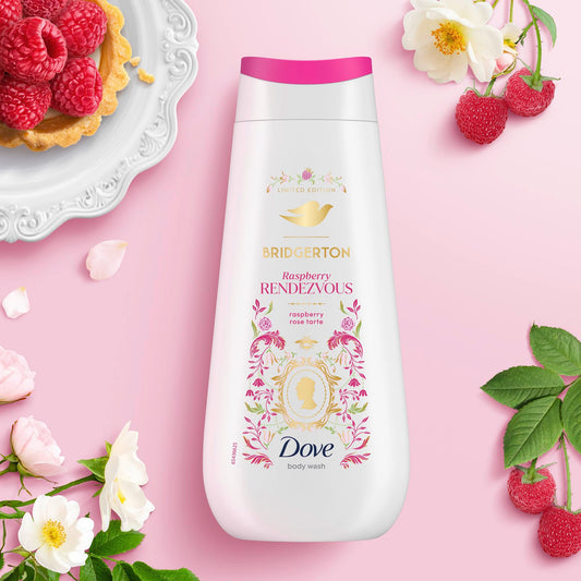 Dove gel douche bridgertorn à la framboise & vanille, 225ml