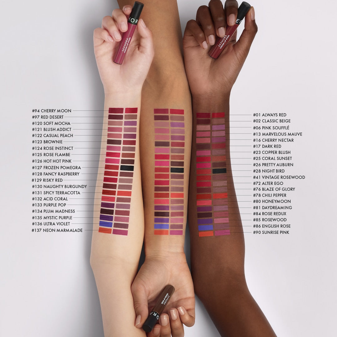 Sephora Cream Lip Stain - Rouge Velouté Sans Transfert (5ml)