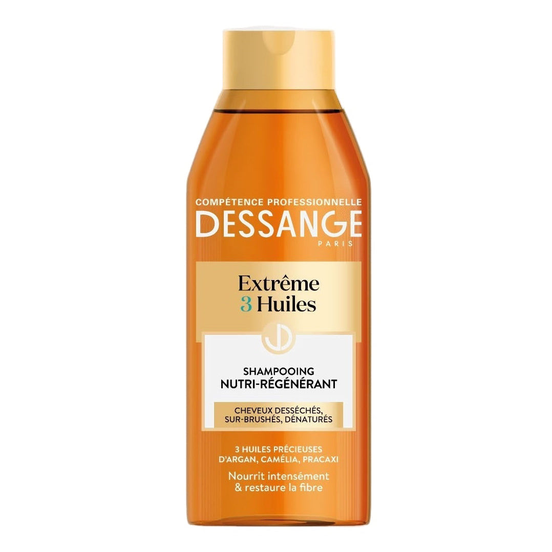 Dessange extrême 3 huiles shampooing nutri régénérant, 250ml