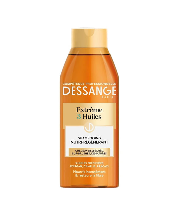 Dessange extrême 3 huiles shampooing nutri régénérant, 250ml