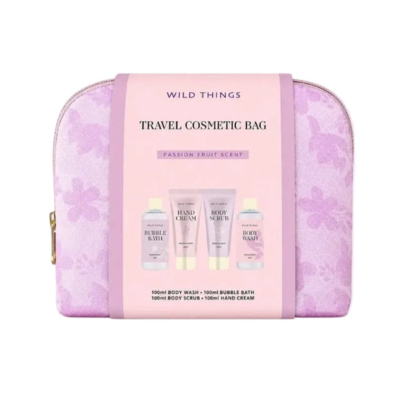 Wild Things Travel Cosmetic Bag Passion Fruit Scent