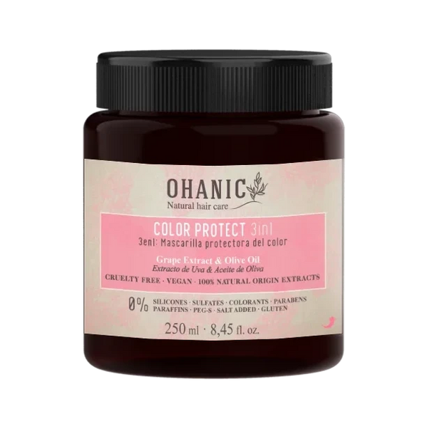 OHANIC Color Protect 3 in1 mask - masque cheveux colorés, 250ml