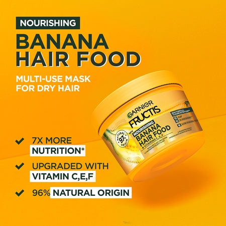 Garnier FRUCTIS HAIR FOOD
Masque nourrissant à la Banane