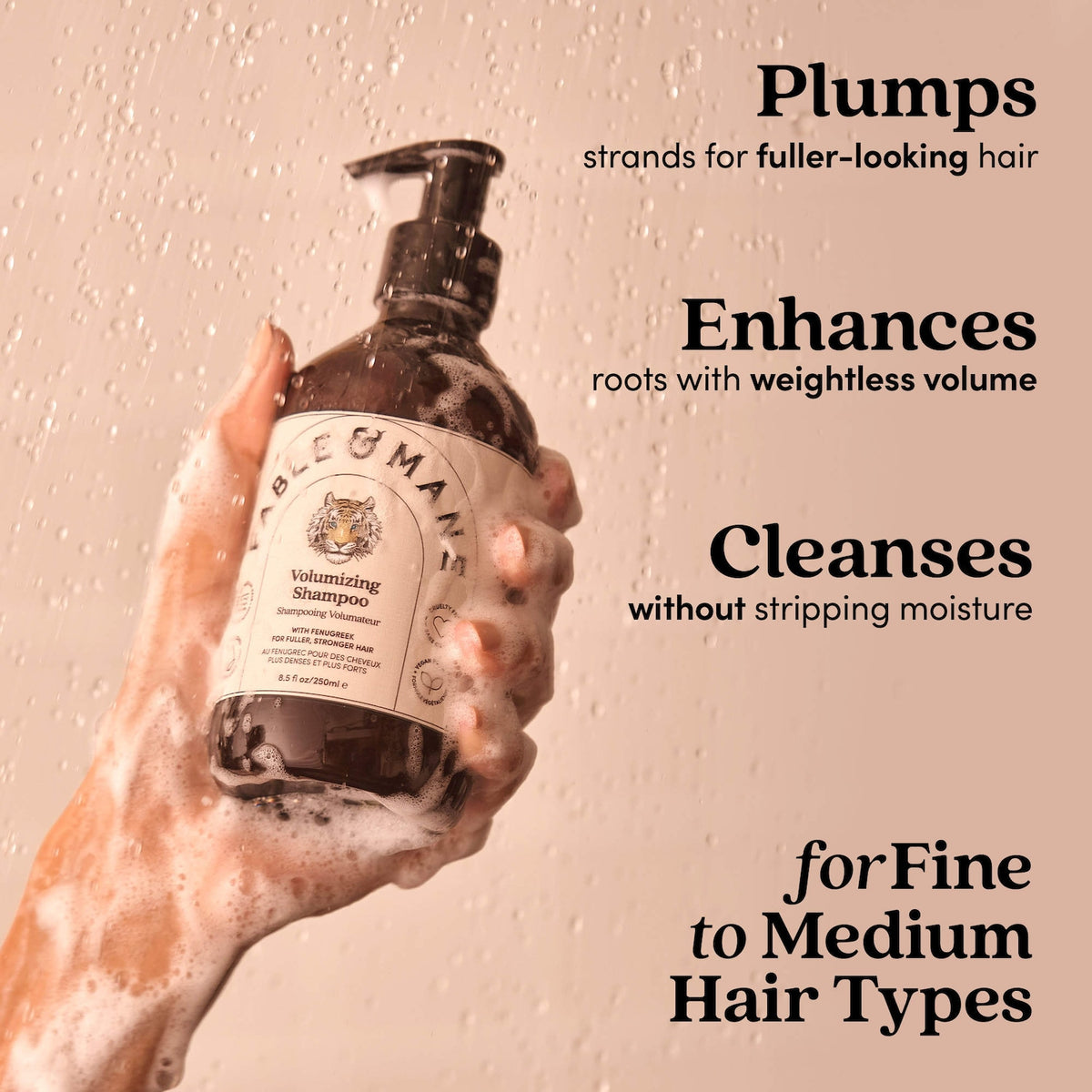 FABLE & MANE Shampooing Volumateur, 250ml