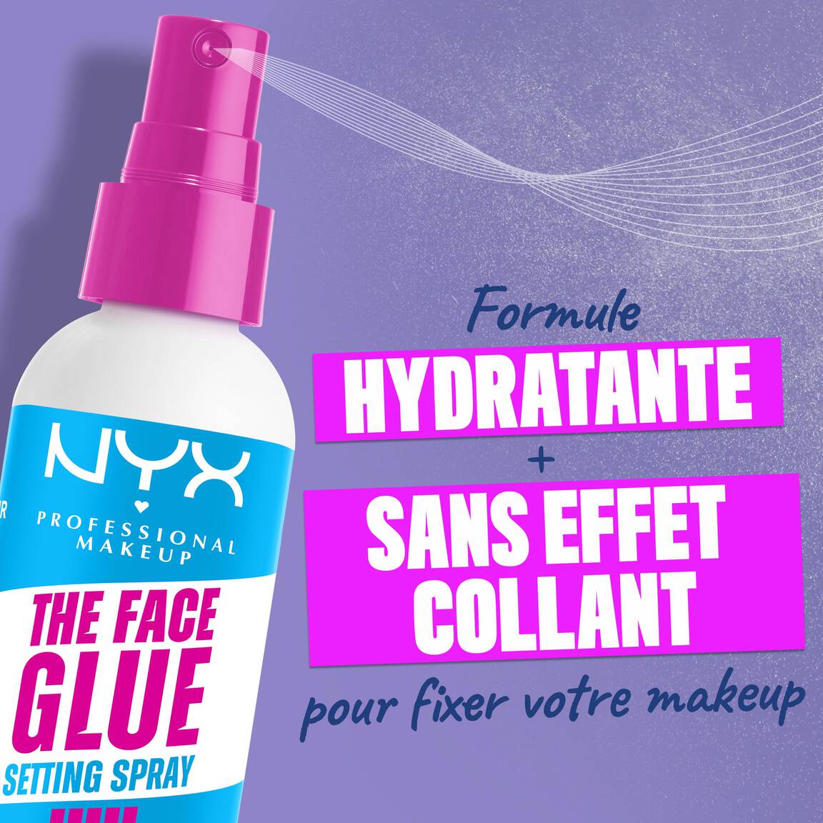 Nyx professional makeup the face glue - spray fixateur de maquillage
