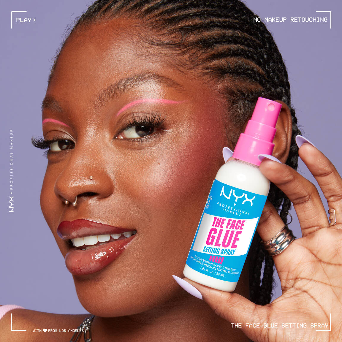 Nyx professional makeup the face glue - spray fixateur de maquillage